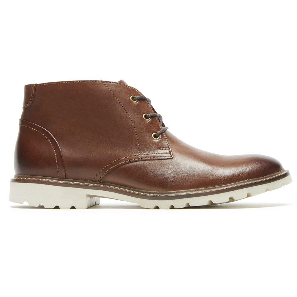 Botas Rockport Hombre Mexico - Sharp & Ready Chukka Marrom - PUVTJ0784